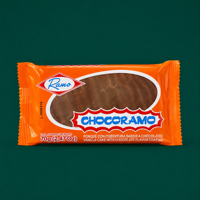 Chocoramo Colombian chocolate-covered cake 70 g package