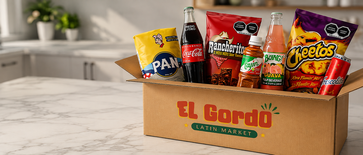 El Gordo Latin Market box with Latin American products